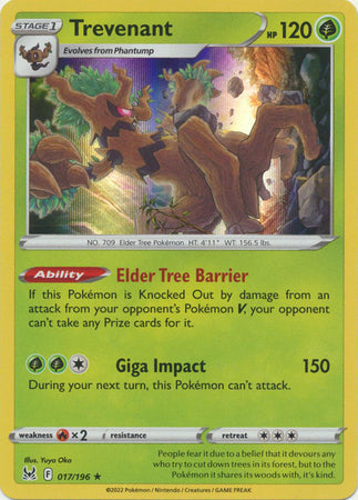 Lost Origin 017/196 Trevenant (Reverse Holo)