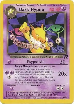 Team Rocket 26/82 Dark Hypno