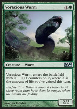 Magic 2014 200/249 Voracious Wurm