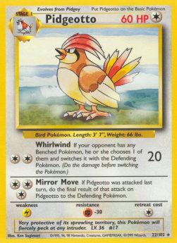 Base Set 022/102 Pidgeotto