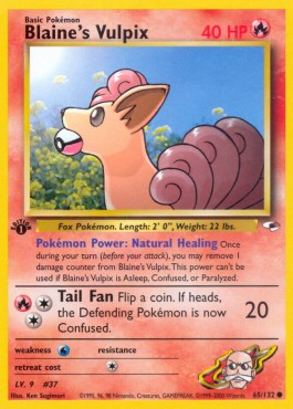 Gym Heroes 065/132 Blaine's Vulpix