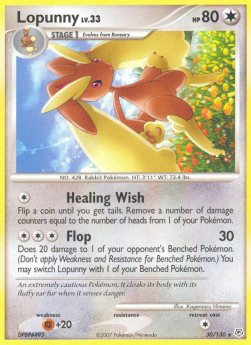 Diamond & Pearl 030/130 Lopunny (Reverse Holo)