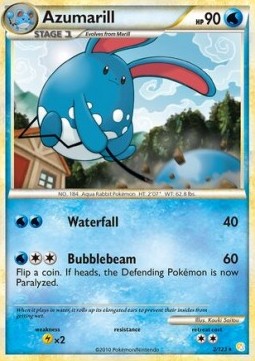 HeartGold & SoulSilver 002/123 Azumarill (Reverse Holo)