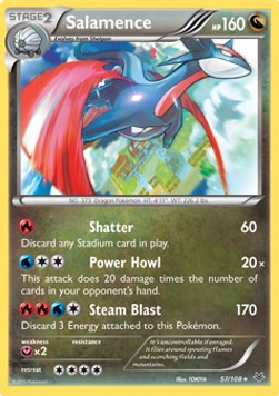 Roaring Skies 057/108 Salamence (Non Holo)