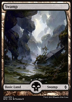 Battle for Zendikar 264/274 Swamp (Full Art)
