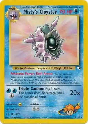 Gym Heroes 029/132 Misty's Cloyster