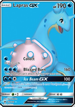 Sun & Moon 139/149 Lapras GX