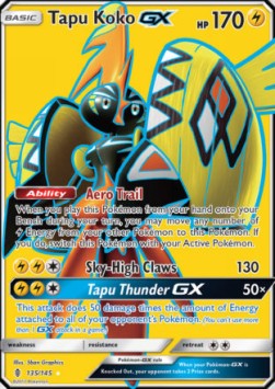 Guardians Rising 135/145 Tapu Koko GX