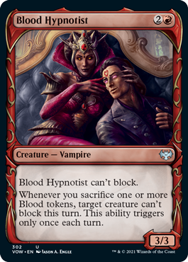 Innistrad: Crimson Vow 302 Blood Hypnotist (Fang Frame) (Foil)