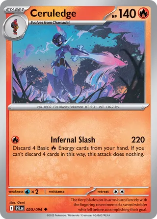 Phantasmal Flames 020/094 Ceruledge