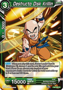 Destructo Disk Krillin (Foil)(TB1-053R) Dragon Ball Super
