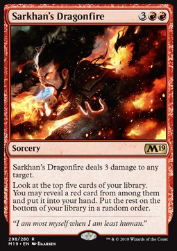Core Set 2019 298/280 Sarkhan's Dragonfire