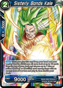 Sisterly Bonds Kale (XD1-04ST) Dragon Ball Super