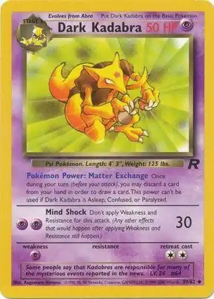 Team Rocket 39/82 Dark Kadabra