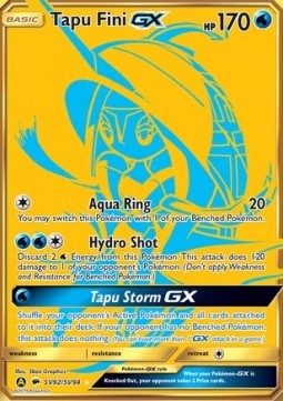 Hidden Fates SV92/SV94 Tapu Fini GX