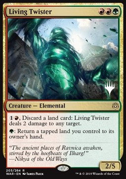 War of the Spark 203/264 Living Twister (Silver Stamped)