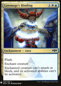 The List - Ravnica Allegience 190/259 Lawmage's Binding