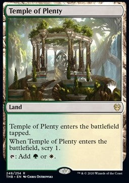 Theros Beyond Death 248/254 Temple of Plenty (Silver Stamped)