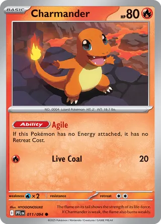 Phantasmal Flames 011/094 Charmander (Reverse Holo)