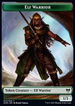 Servo 007/008 Elf Warrior 015/023 Kaldheim Commander Token