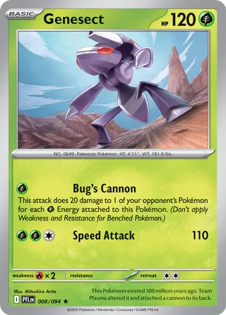 Phantasmal Flames 008/094 Genesect (Holo)