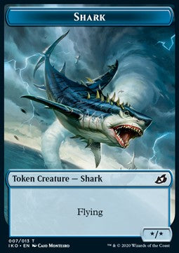 Angel Warrior 001/012 Shark 007/013 Zendikar Rising Token