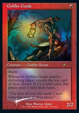Magic the Gathering Promo 4/5 Goblin Guide (Foil Promo)