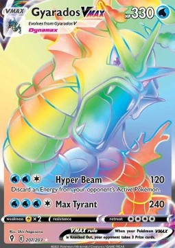 Evolving Skies 207/203 Gyarados VMAX (Rainbow Rare)
