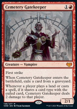 Innistrad: Crimson Vow 148/277 Cemetery Gatekeeper