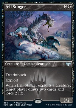 Innistrad Crimson Vow 406 Fell Stinger (Foil)
