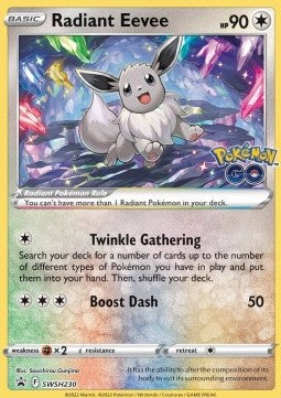 Sword & Shield Promo SWSH230 Radiant Eevee