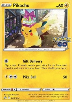 Sword & Shield Promo SWSH234 Pikachu (Cosmos Holo)
