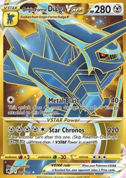 Astral Radiance 210/189 Origin Forme Dialga VSTAR (Gold Secret Rare)