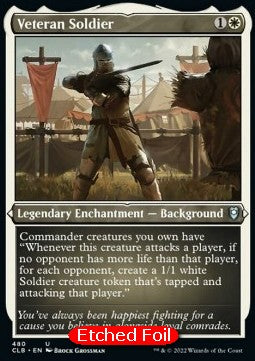 Battle for Baldur's Gate 480 Veteran Soldier (Etched Foil)