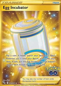 Pokémon GO 087/078 Egg Incubator (Gold Secret Rare)