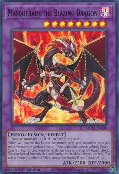Masquerade the Blazing Dragon (Super Rare)(MP22-EN208)