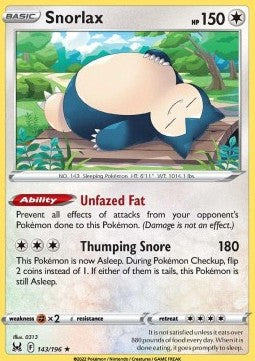 Lost Origin 143/196 Snorlax (Holo)