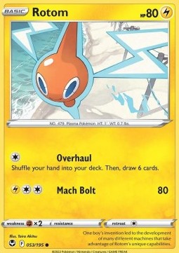 Silver Tempest 053/195 Rotom (Reverse Holo)