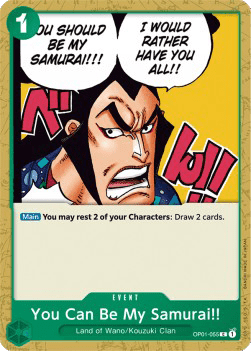 Romance Dawn OP01-055 You Can Be My Samurai!! (Foil)