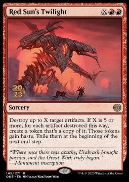 Pyrexia All Will Be One 145/271 Red Sun's Twilight (Date Stamped Foil)