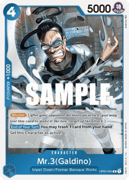 Paramount War OP02-065 Mr.3(Galdino) (Foil)