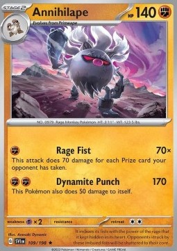 Scarlet & Violet 109/198 Annihilape (Reverse Holo)