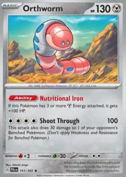 Paldea Evolved 151/193 Orthworm (Holo)