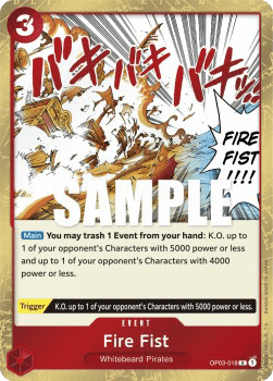 Pillars of Strength OP03-018 Fire Fist (Foil)