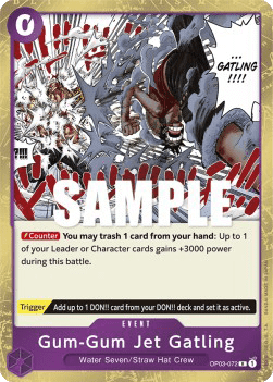 Pillars of Strength OP03-072 Gum-Gum Jet Gatling (Foil)