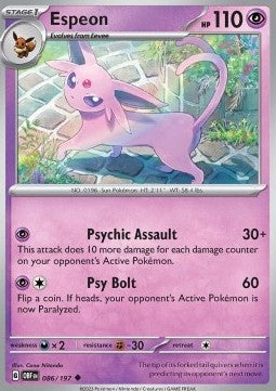 Obsidian Flames 086/197 Espeon