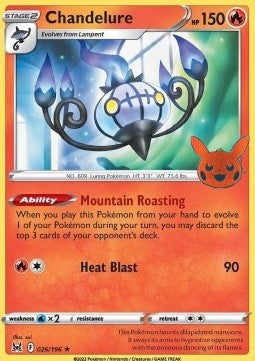 Trick or Trade 2023 LOR026 Chandelure (Holo)