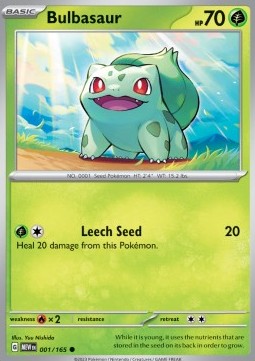 Pokemon 151 001/165 Bulbasaur