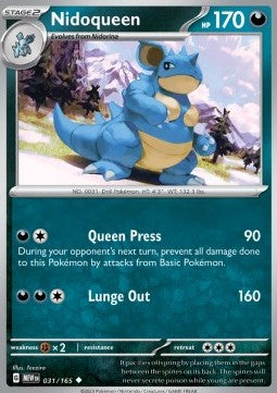 Pokemon 151 031/165 Nidoqueen (Reverse Holo)