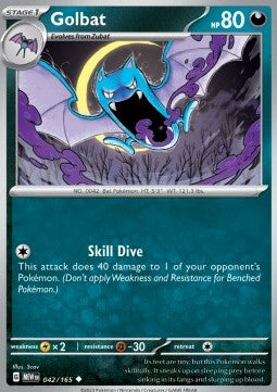 Pokemon 151 042/165 Golbat (Reverse Holo)